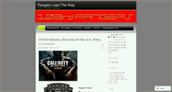 Desktop Screenshot of 103rdrangers.wordpress.com