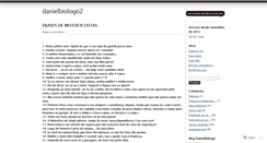 Desktop Screenshot of danielbiologo2.wordpress.com