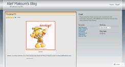 Desktop Screenshot of aliefmaksum.wordpress.com