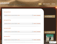 Tablet Screenshot of jakatimur.wordpress.com