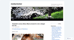 Desktop Screenshot of mediachecker.wordpress.com