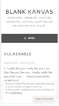 Mobile Screenshot of blankkanvas.wordpress.com