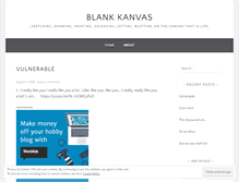 Tablet Screenshot of blankkanvas.wordpress.com