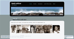 Desktop Screenshot of lewiswilcox.wordpress.com
