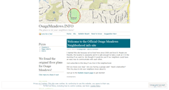 Desktop Screenshot of osagemeadows.wordpress.com