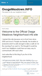 Mobile Screenshot of osagemeadows.wordpress.com