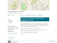 Tablet Screenshot of osagemeadows.wordpress.com