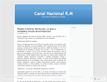 Tablet Screenshot of canalnacionalrmchile.wordpress.com