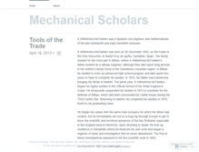 Tablet Screenshot of mechanicalscholars.wordpress.com