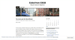 Desktop Screenshot of exiledfromcbgb.wordpress.com