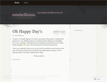 Tablet Screenshot of missbellisima.wordpress.com