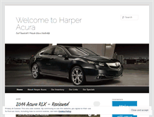 Tablet Screenshot of harperacura.wordpress.com