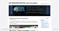 Desktop Screenshot of gotbraggingrights.wordpress.com