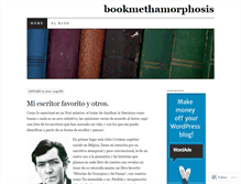 Tablet Screenshot of bookmethamorphosis.wordpress.com