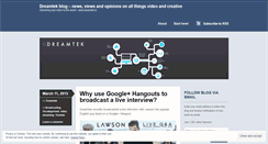 Desktop Screenshot of dreamtek.wordpress.com