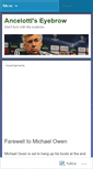 Mobile Screenshot of ancelottiseyebrow.wordpress.com