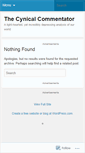 Mobile Screenshot of cynicalcommentary.wordpress.com