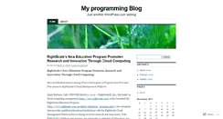Desktop Screenshot of a1programming.wordpress.com