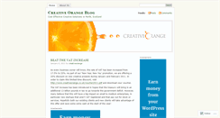 Desktop Screenshot of creativeorange.wordpress.com
