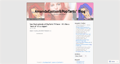 Desktop Screenshot of amandaeastonpoptarts.wordpress.com