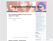 Tablet Screenshot of amandaeastonpoptarts.wordpress.com