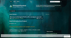 Desktop Screenshot of lifesupportsystem.wordpress.com