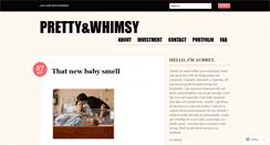 Desktop Screenshot of prettyandwhimsy.wordpress.com