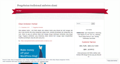 Desktop Screenshot of pengobatantradisionalambeienalami.wordpress.com