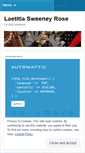 Mobile Screenshot of laetitiasweeneyrose.wordpress.com
