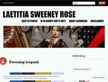 Tablet Screenshot of laetitiasweeneyrose.wordpress.com