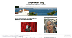 Desktop Screenshot of lucythorpe.wordpress.com