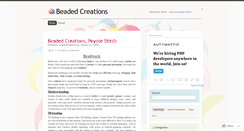 Desktop Screenshot of beadedcreations.wordpress.com