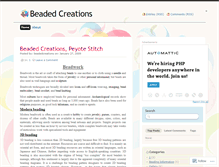 Tablet Screenshot of beadedcreations.wordpress.com