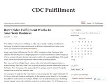 Tablet Screenshot of cdcfulfillment.wordpress.com