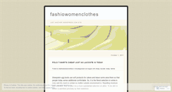 Desktop Screenshot of fashiowomenclothes.wordpress.com