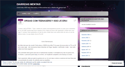 Desktop Screenshot of diarreiasmentais.wordpress.com