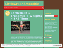 Tablet Screenshot of littlegreensmoothie.wordpress.com