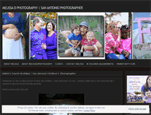 Tablet Screenshot of melissadphotography.wordpress.com