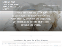 Tablet Screenshot of milenaoda.wordpress.com