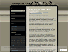 Tablet Screenshot of pousyqueen.wordpress.com