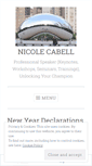 Mobile Screenshot of nicolecabell.wordpress.com