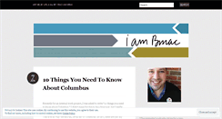 Desktop Screenshot of iambmac.wordpress.com
