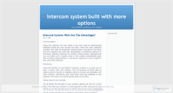 Desktop Screenshot of intercomoptions.wordpress.com
