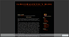 Desktop Screenshot of iam333halfevil.wordpress.com