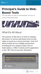 Mobile Screenshot of principalsguide2wbt.wordpress.com
