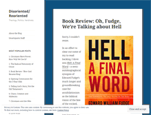 Tablet Screenshot of disorientedtheology.wordpress.com