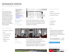 Tablet Screenshot of groningerkerken.wordpress.com