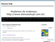 Tablet Screenshot of eleicoeshoje.wordpress.com