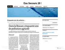 Tablet Screenshot of eausecours28.wordpress.com