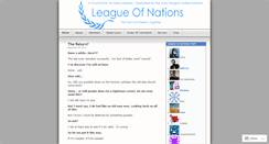 Desktop Screenshot of cpleagueofnations.wordpress.com